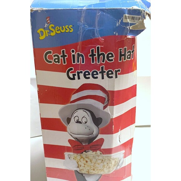 Spirit Dr. Seuss Cat in the Hat Greeter Halloween Prop Decor Rare With Box - Picture 2 of 3